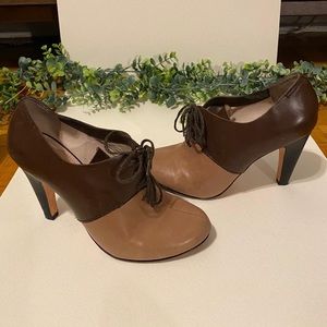 Anthropologie-Plenty by Tracee Reese-size 38-lace-up leather Oxford heels